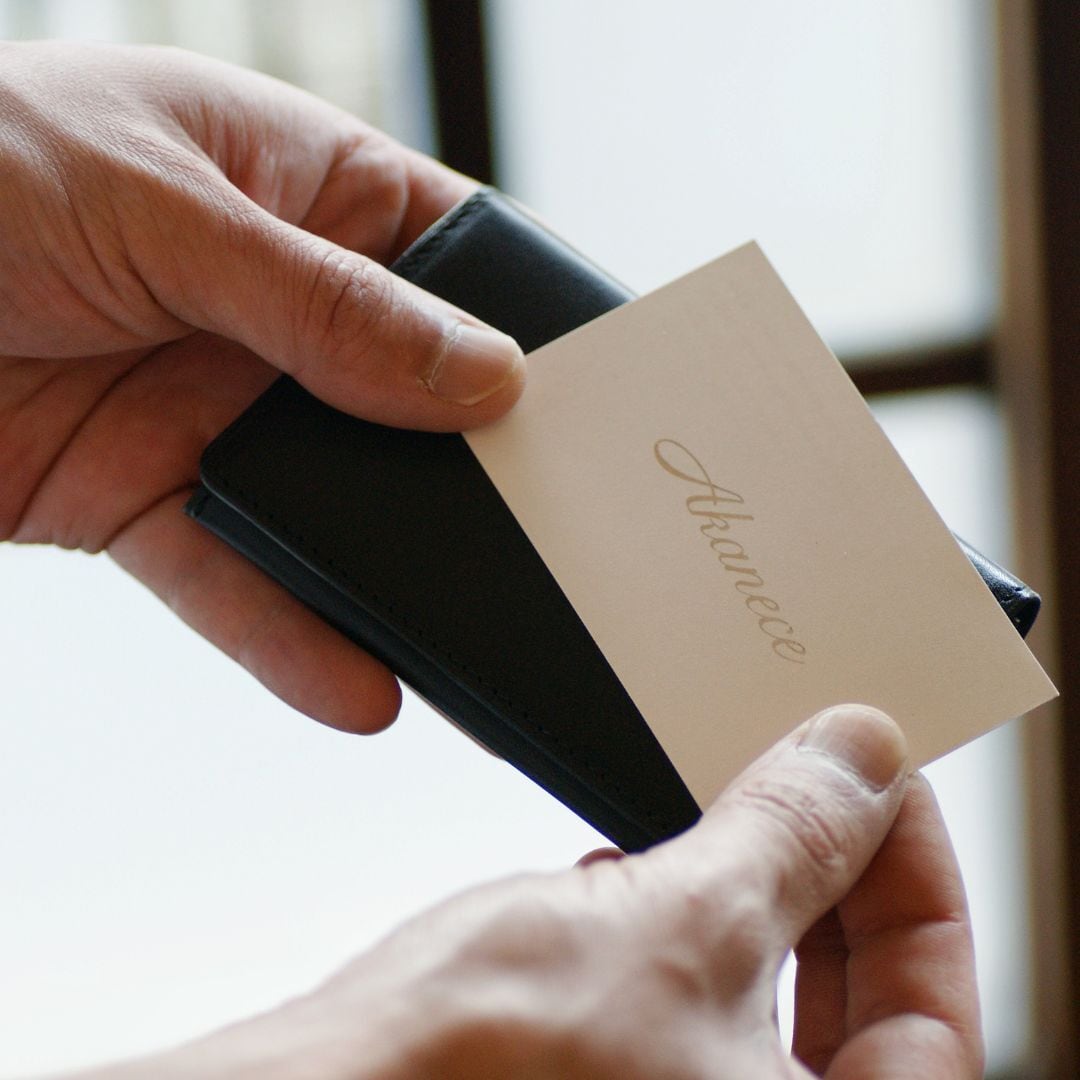 栃木レザー】本革名刺入れ（20枚収納可能）〈Leather Business card