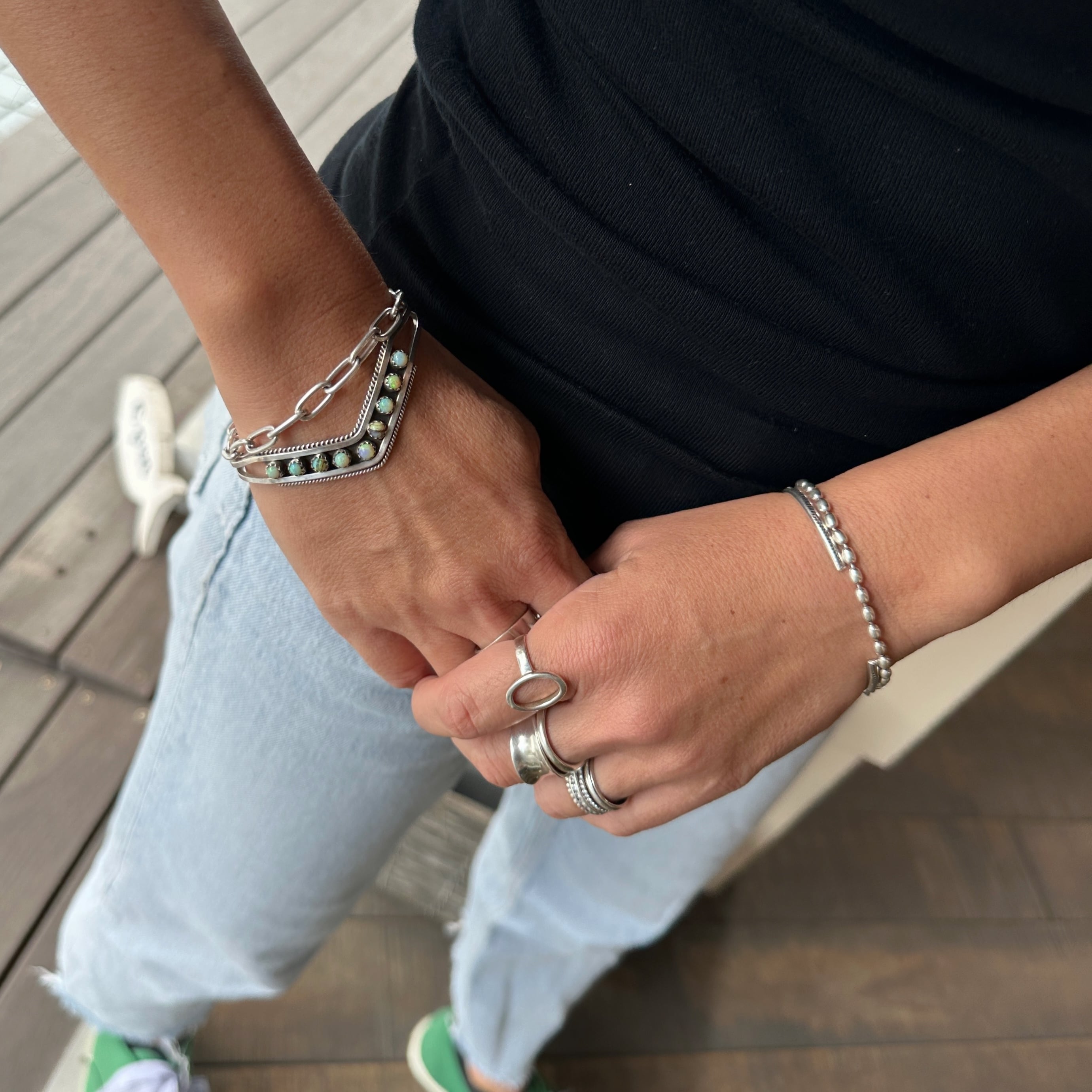 Indian Jewelry 》 オパール V型 バングル | 【公式通販】鎌倉の