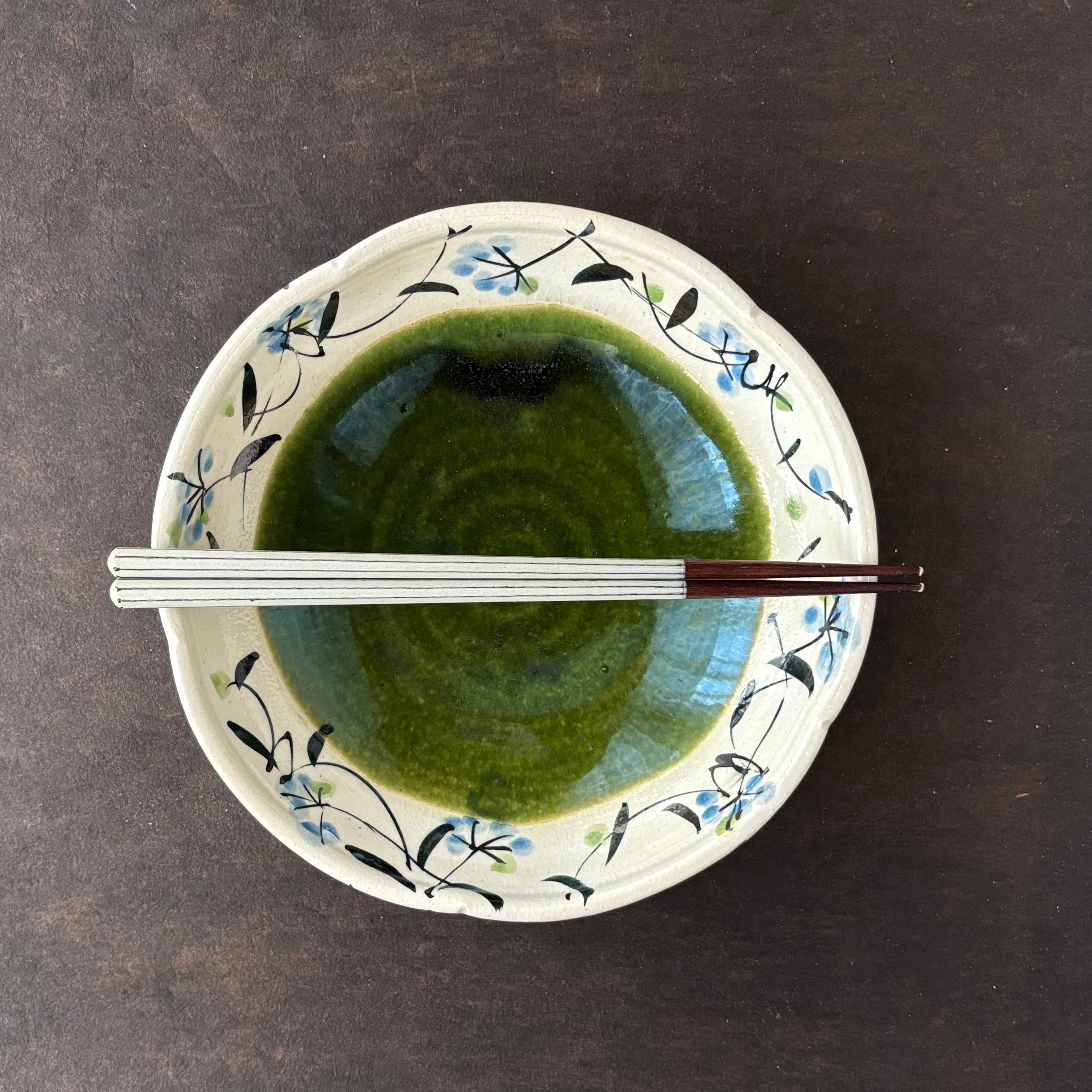 織部花形実り鉢