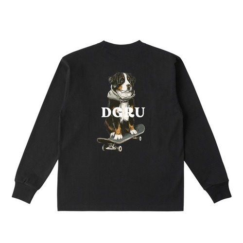 バーニーズ・マウンテン・ドッグ　バックデザインロングTシャツ