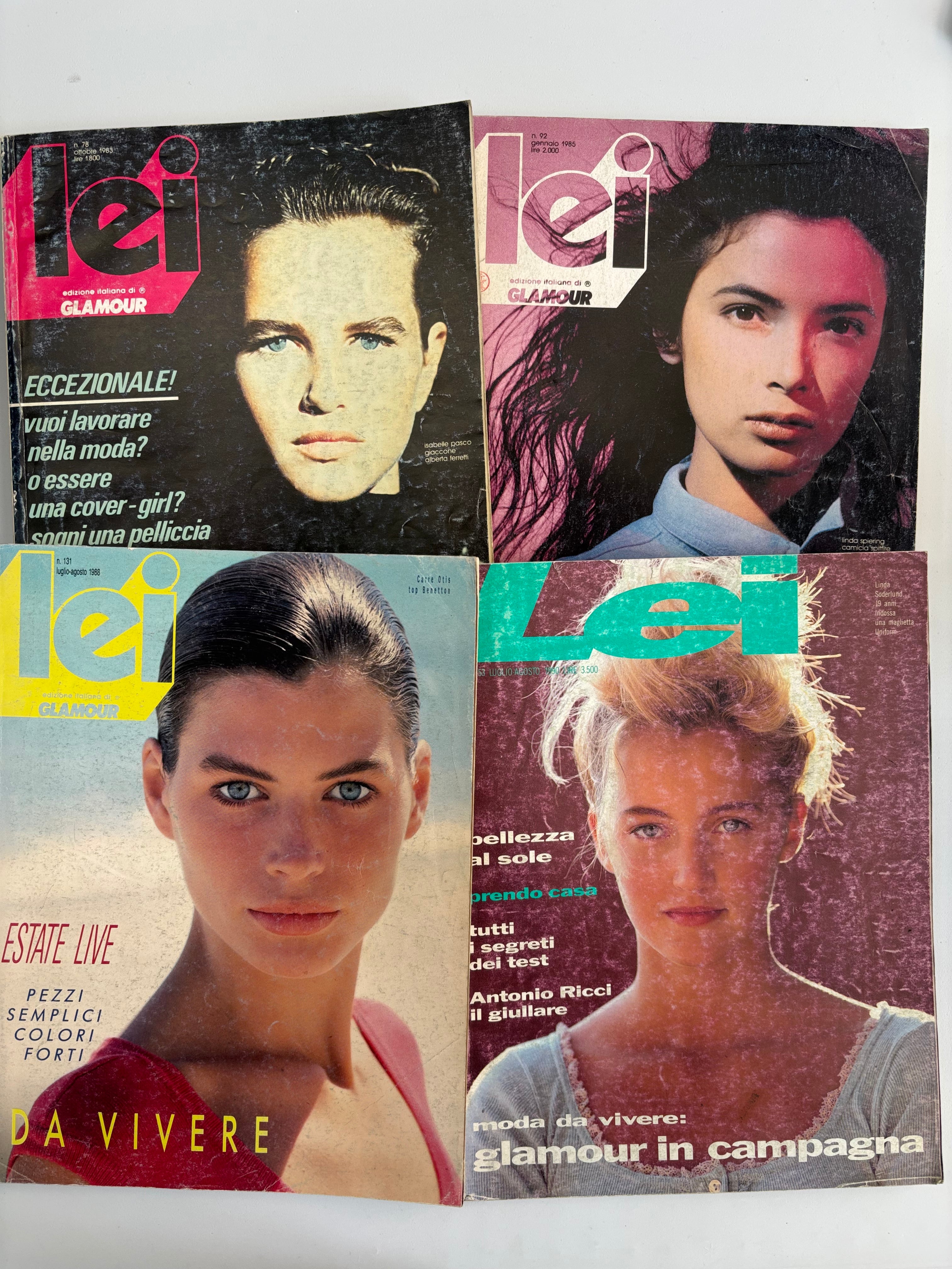 Lei イタリア・ファッション誌　90年代10冊 lei 1990 December / 1991 February / 1991 December | 帽子堂