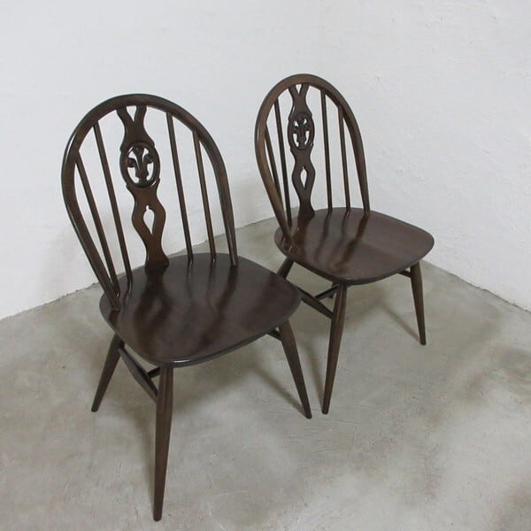 イギリス ビンテージ 家具 アーコール シスルバックチェア 2脚 4843e イギリス ビンテージ 家具 アーコール Ercol シスルバックチェア 2脚