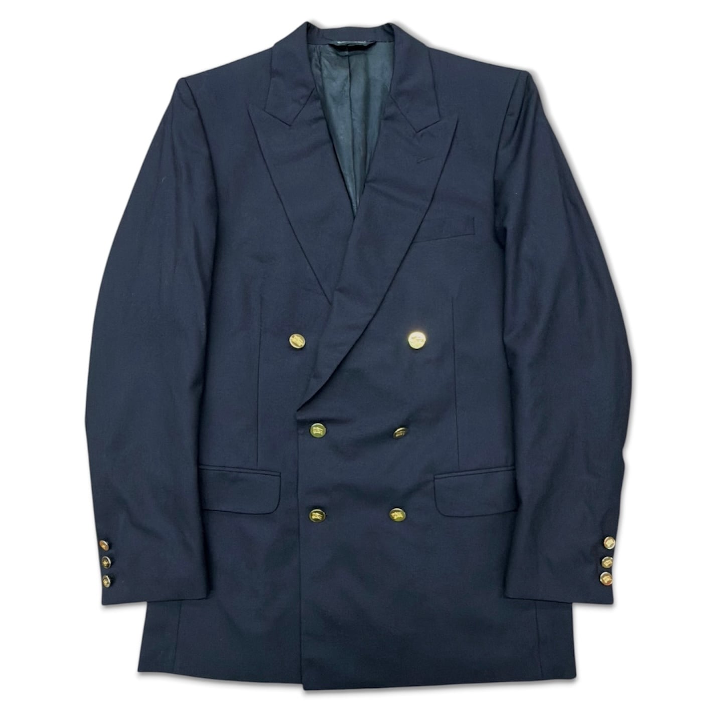 【burberrys】USA製 紺ブレザー バーバリー 80s 90s blazer
