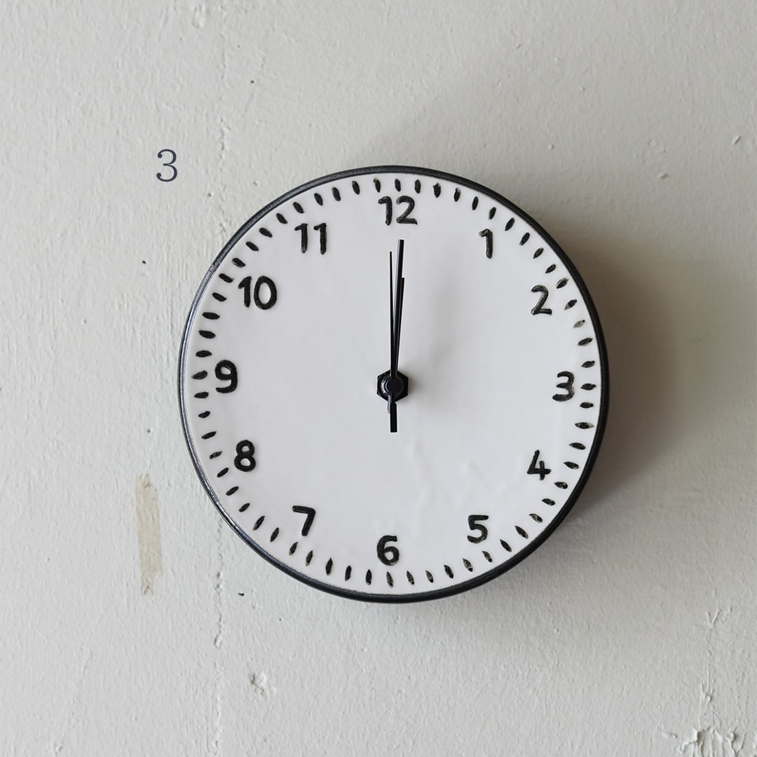 CANASA (カナサ) 壁掛け時計 磁器製 [大] 1~10 | FREEPARK