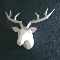 鹿 壁掛け オブジェ 3D ウォールアート 室内インテリア 鹿オブジェ