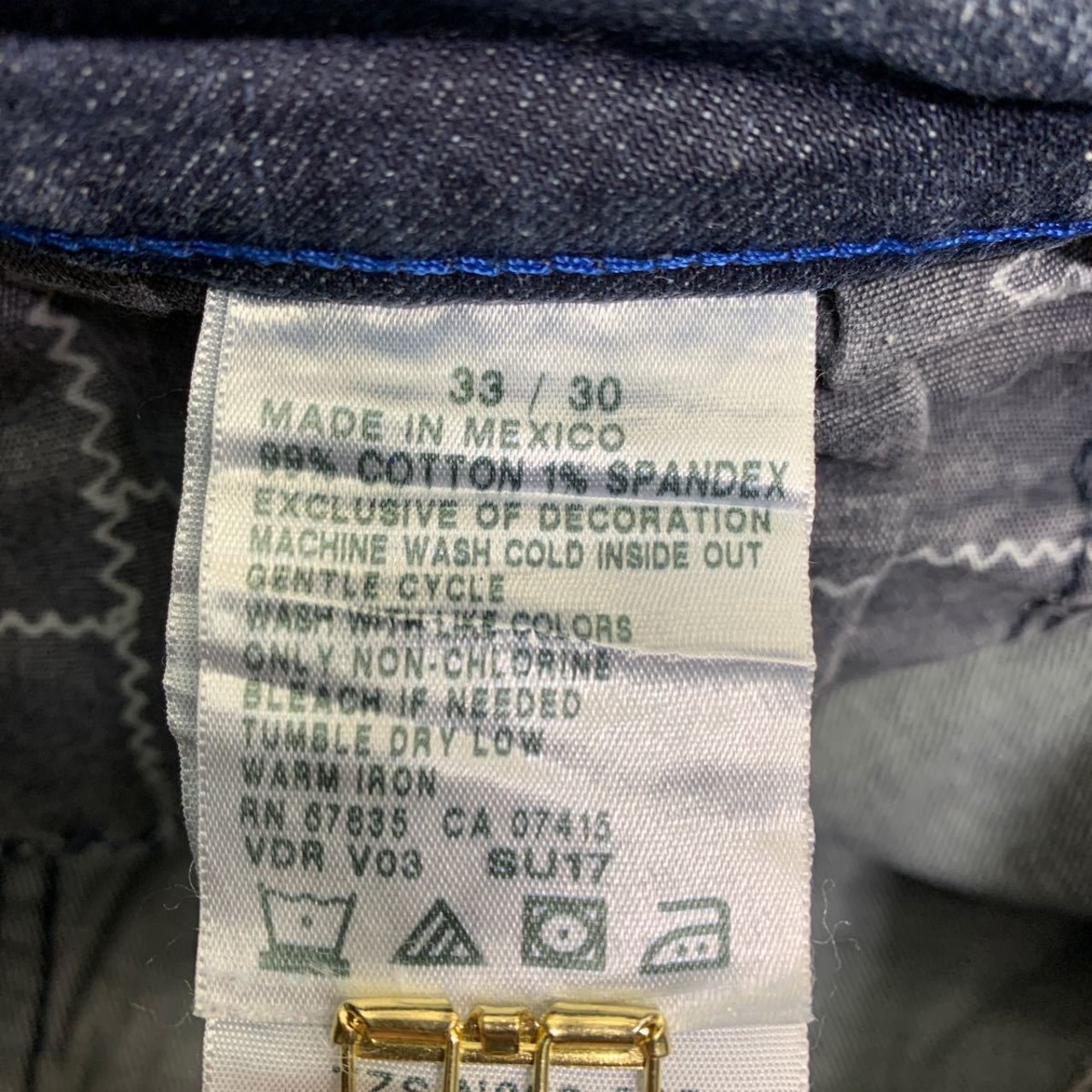 NAUTICA デニムパンツ W33 ノーティカ インディゴ メキシコ製 古着卸 