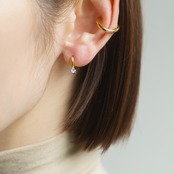 【ミニサイズ】stainless mini cubic hoop pierce sp380