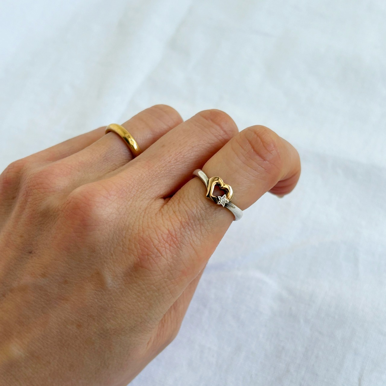 Courreges K18 silver diamond ring 【9】 | TOKYO LAMPOON online shop