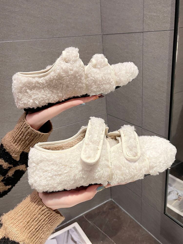 レッドスウェードオータムウィンターベルベット 靴 シューズ コットン 秋物 冬物 部族の婦人靴63121866570