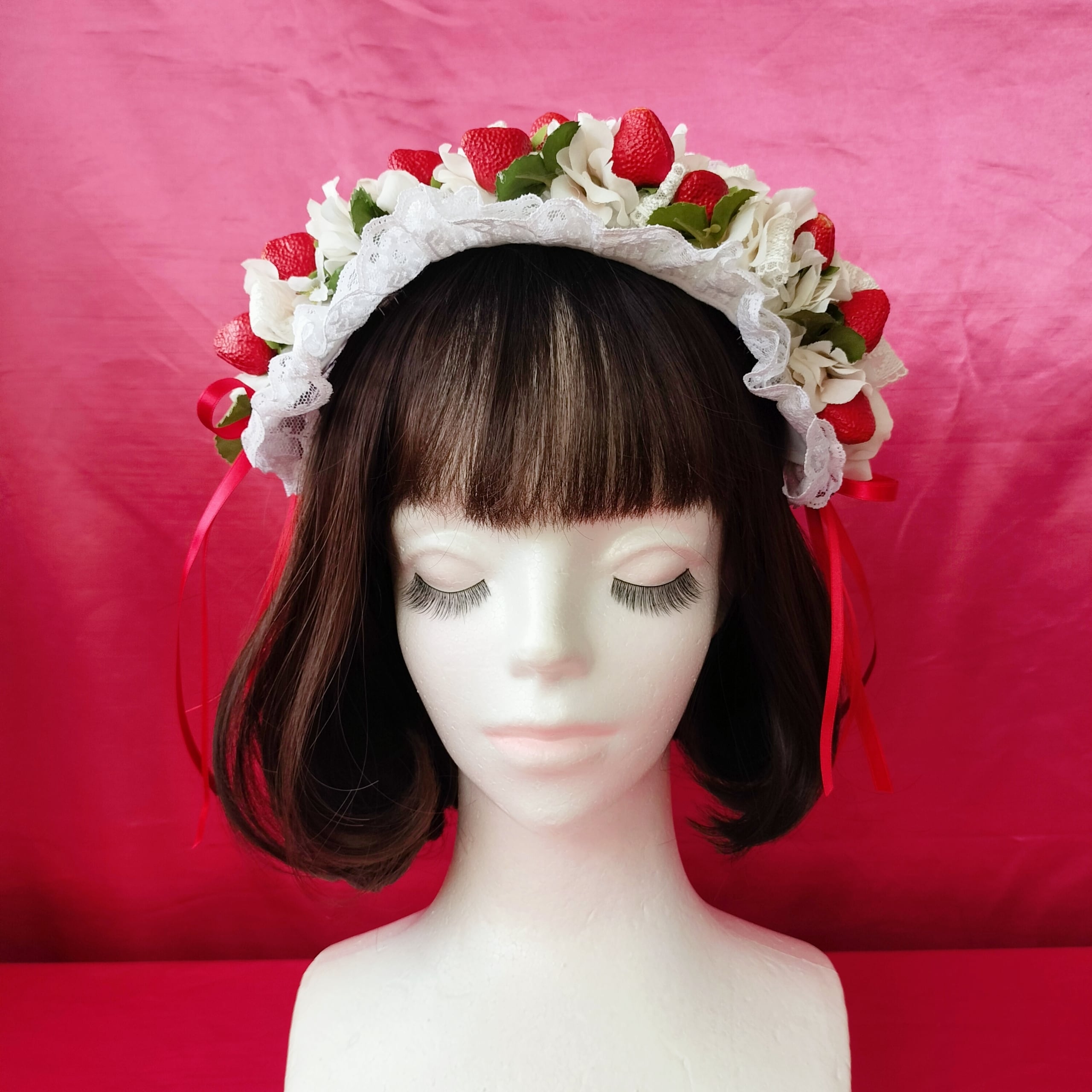 Strawberry Shortcake | 【Atelier Sourire】 ヘッドドレス ・ ヘッド Strawberry Shortcake | 【Atelier Sourire】 ヘッドドレス ・ ヘッド