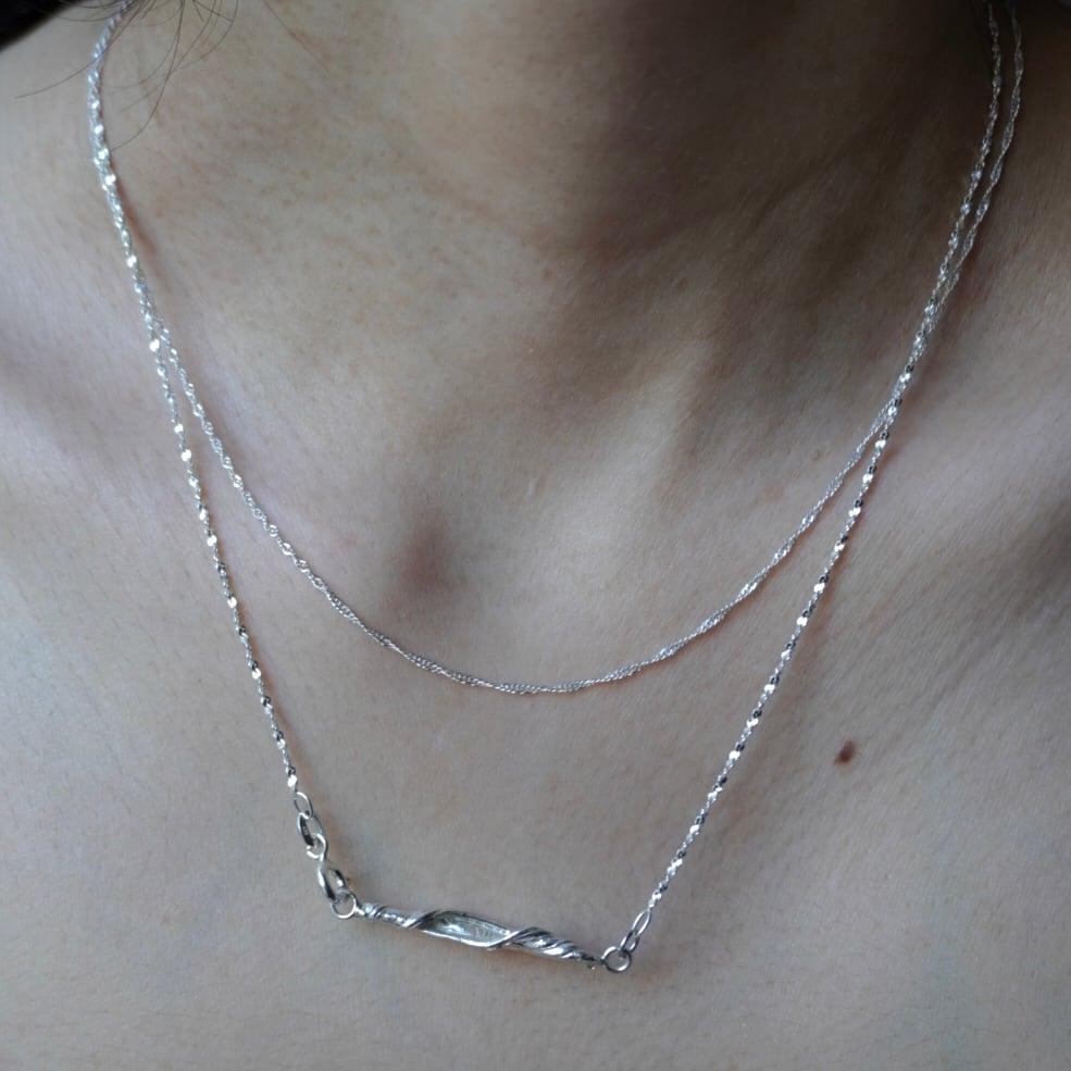 twist chain necklace | yur.jewelry