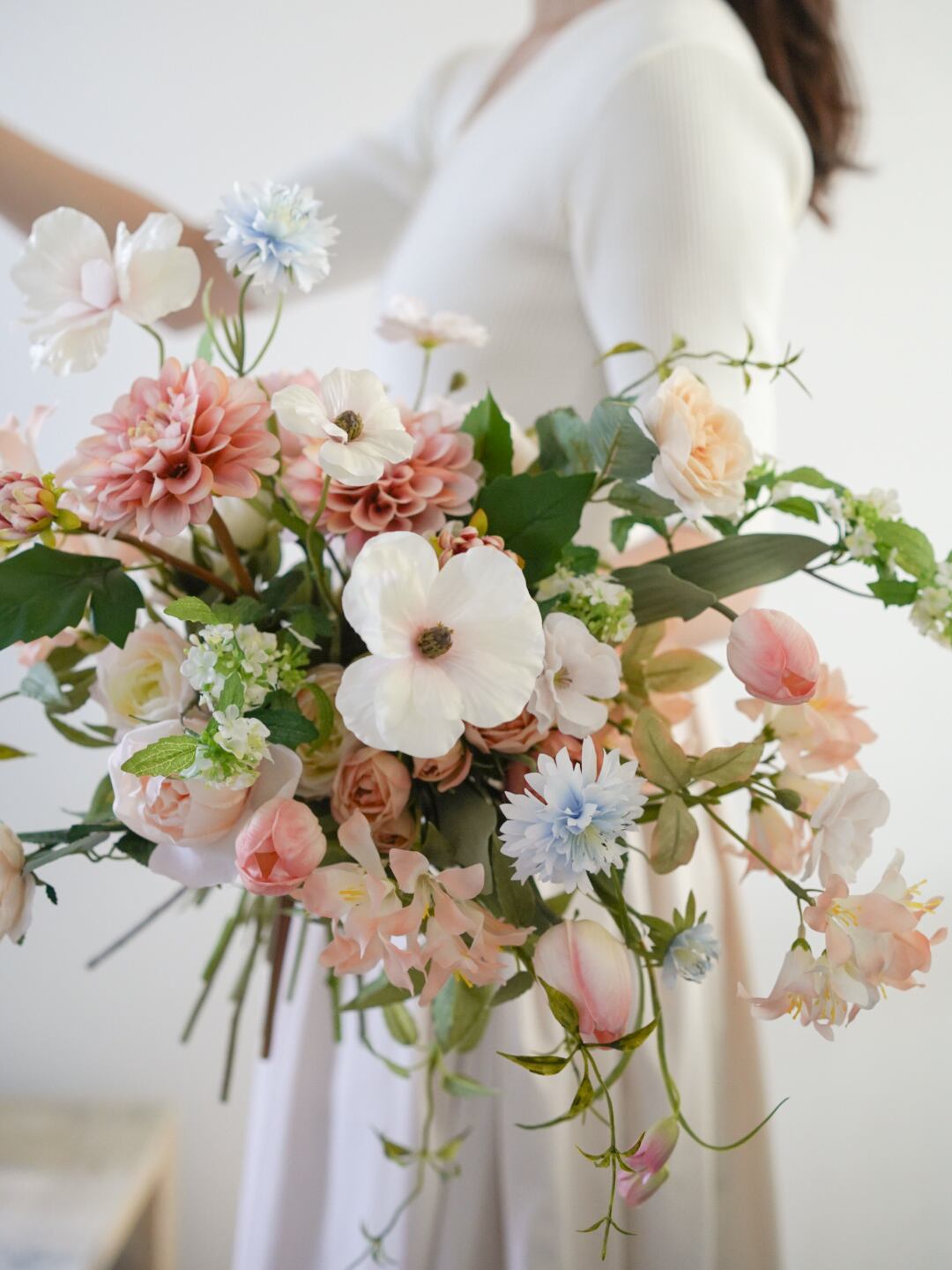 〈完成品販売ブーケ〉 Nuance spring artificial flower bouquet