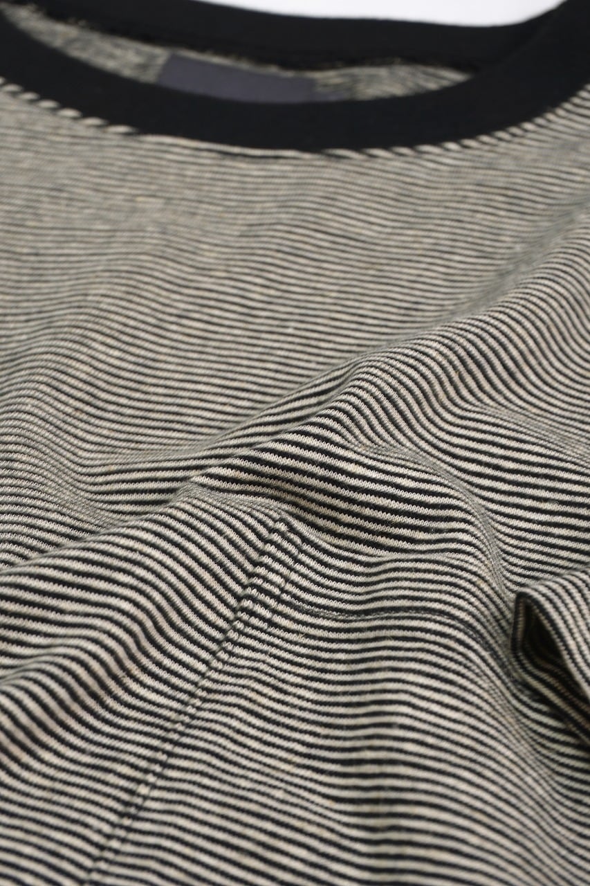 Cotton Hemp Pin Border S/S Tee
