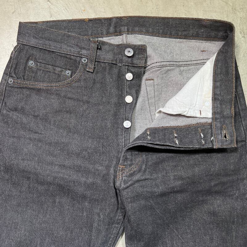 80's Levi's リーバイス 501-0658 ブラックデニム 先染め ミント