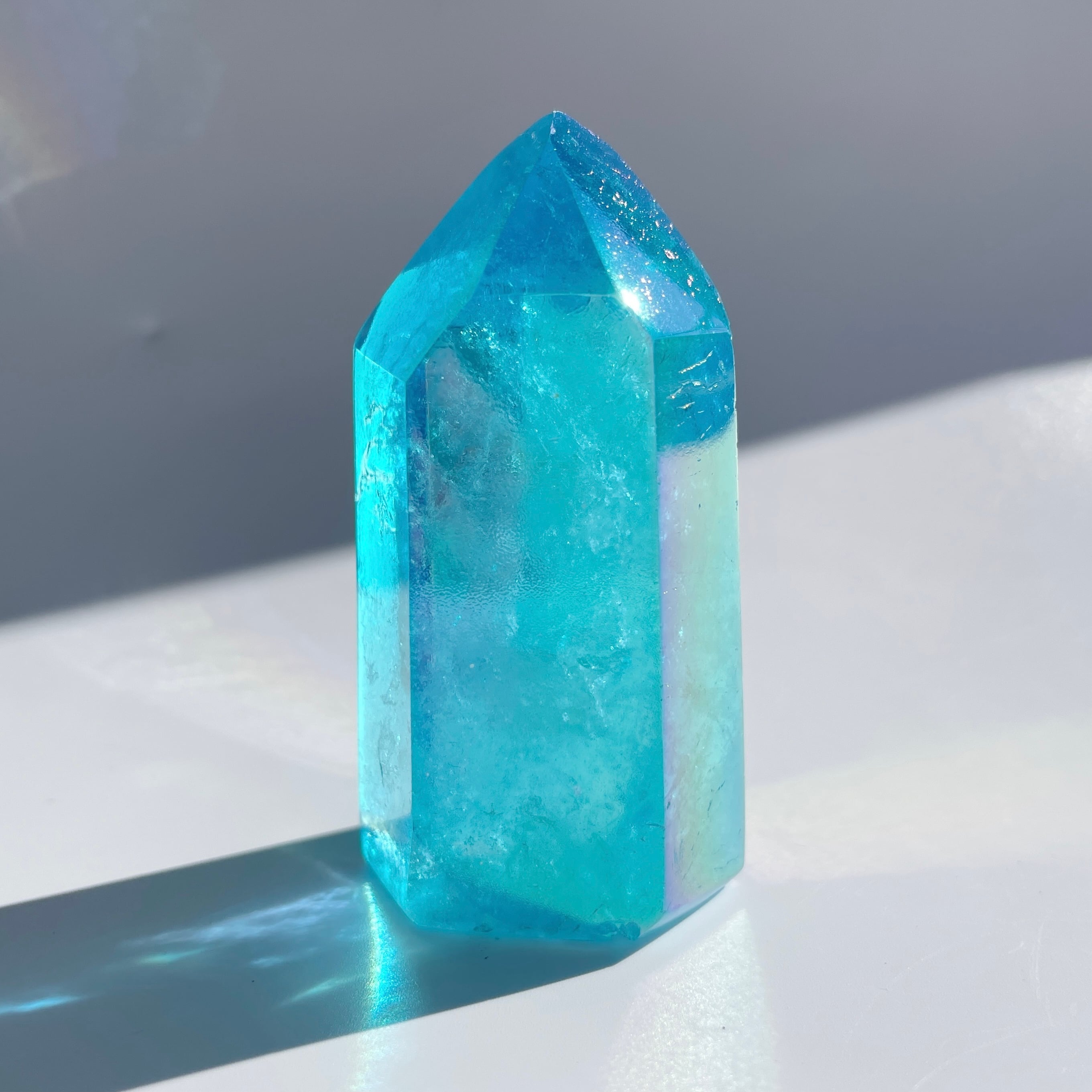 アクアオーラブルー 楽天市場】○【ブルーアクアオーラ 天然水晶 タンブル】200