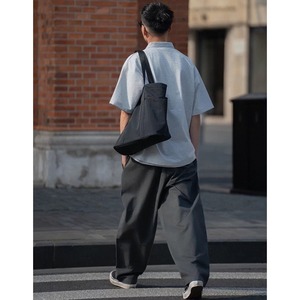 Pleated wide cropped chino pants 1425