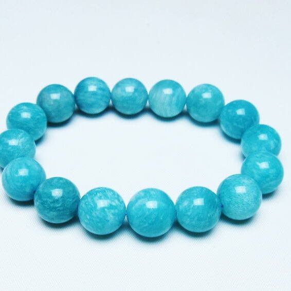 アマゾナイト ブレスレット 13mm 一点物 メール便可 [M便 1/10] 111-47696