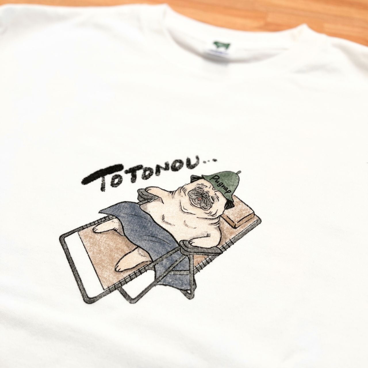 ととのうロングTシャツ(白) | Pugnap│オンラインストア