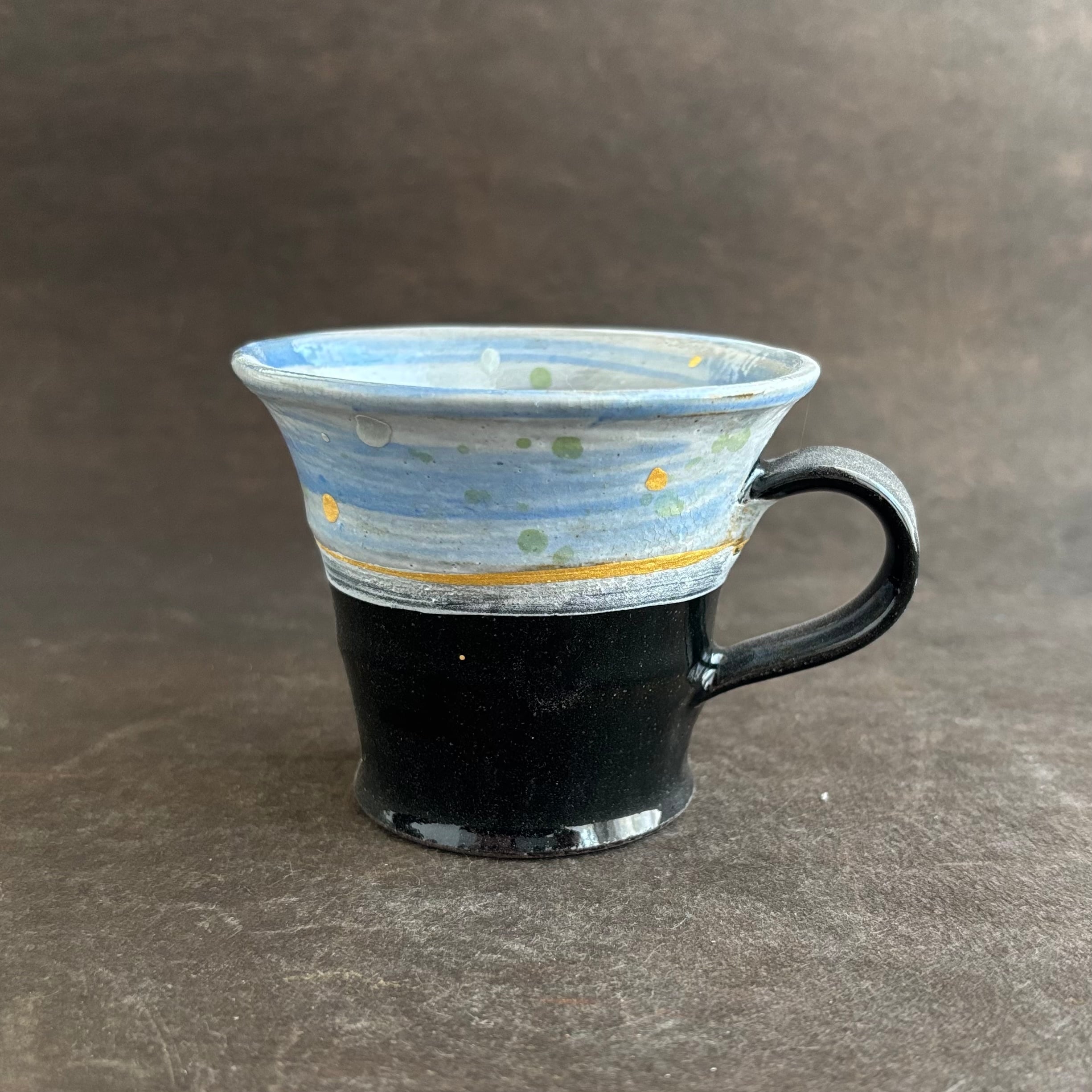 金彩空色の刷毛目　ミニマグカップ