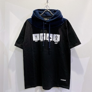 AFTERHOMEWORK / PRINT HOODED T SHIRT