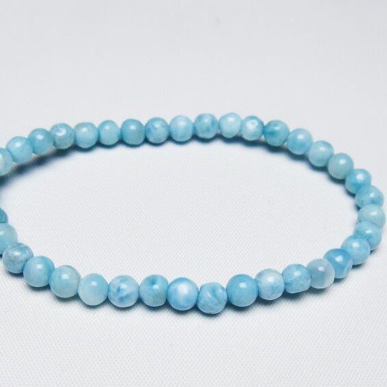 ラリマー ブレスレット 5mm 一点物 メール便可 [M便 1/10] 111-47964