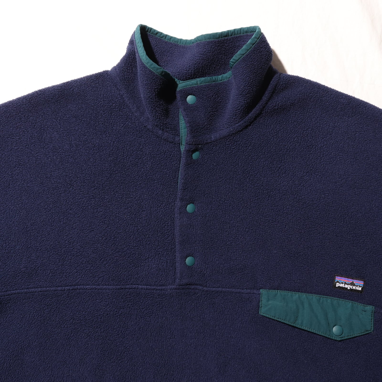 美品 XL 13年 CNY クラシックネイビー シンチラスナップT Patagonia