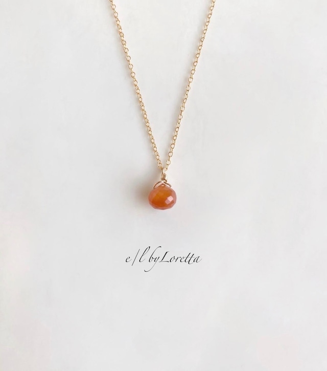 レッドヘマタイトクォーツ 14kgf necklace Ⅱ