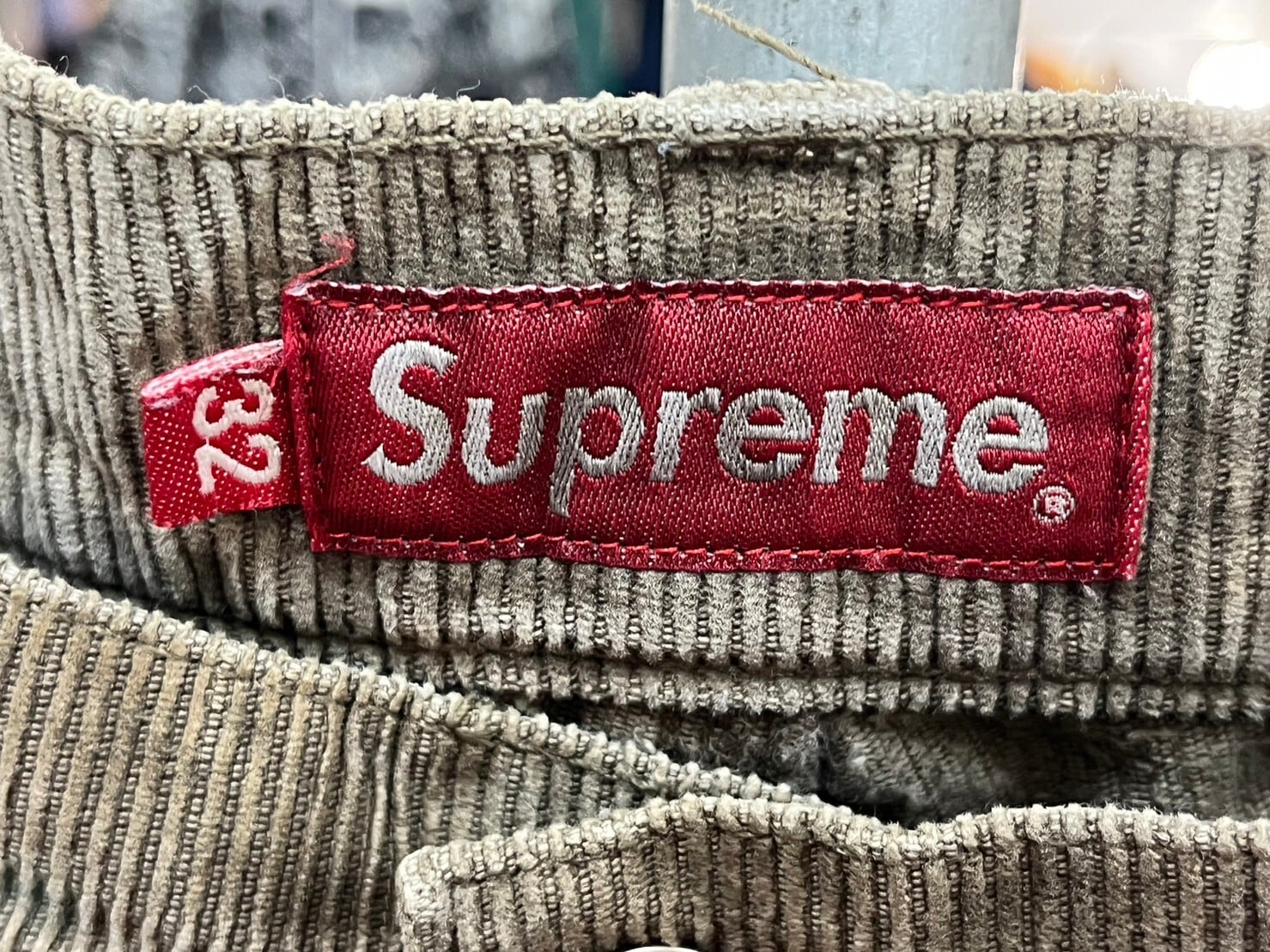 Supreme double knee corduroy pant 32