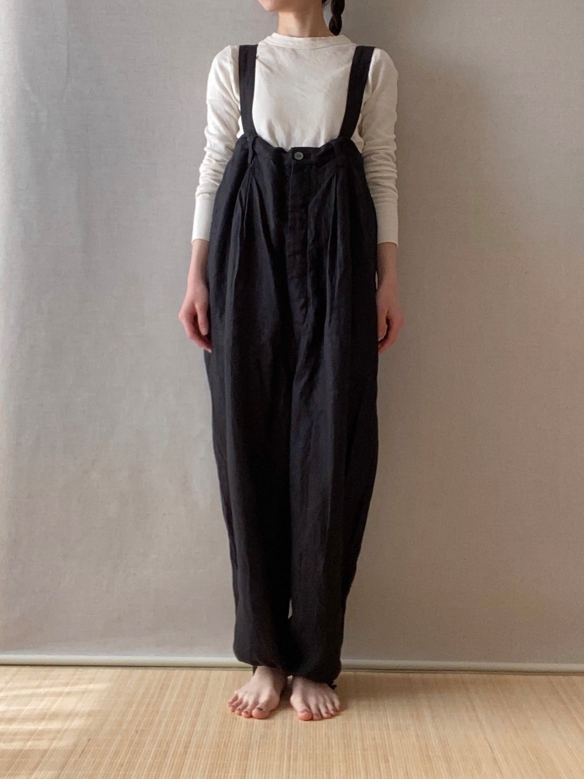 suzuki takayuki salopette Ⅰ S232-11 black | TALE COCOON