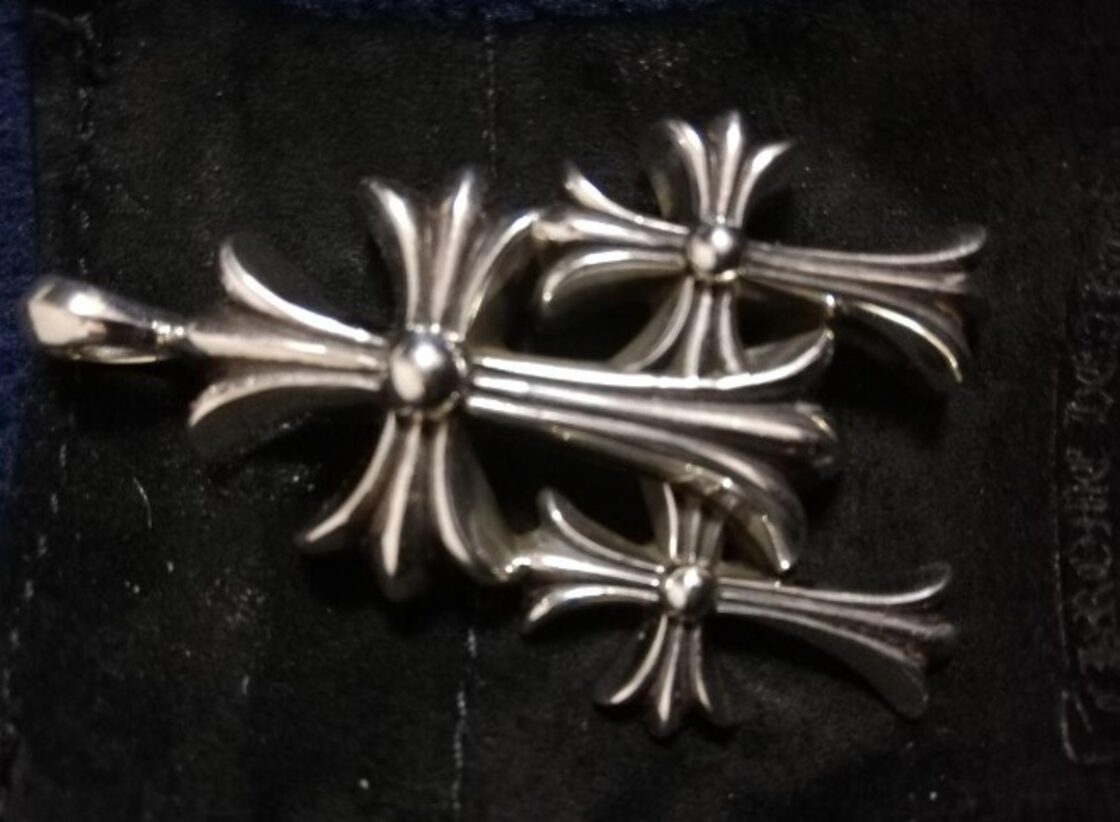 CHROME HEARTS クロムハーツ トリプルクロス ペンダント スモール 3CH 