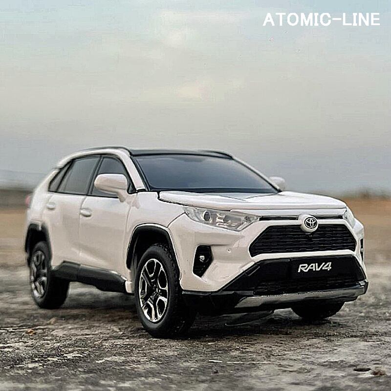 トヨタ RAV4 1/32 ミニカー 全3色 ライト点灯 エンジンサウンド 合金