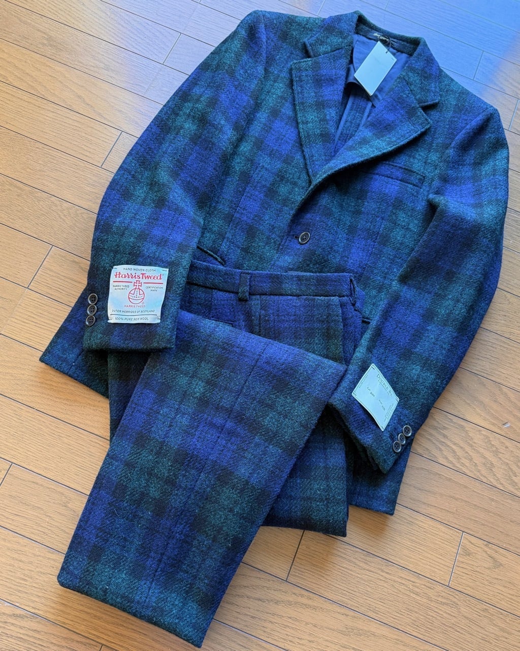 新品 RRL+サウスウィック ハリスツイード ブラックウォッチ