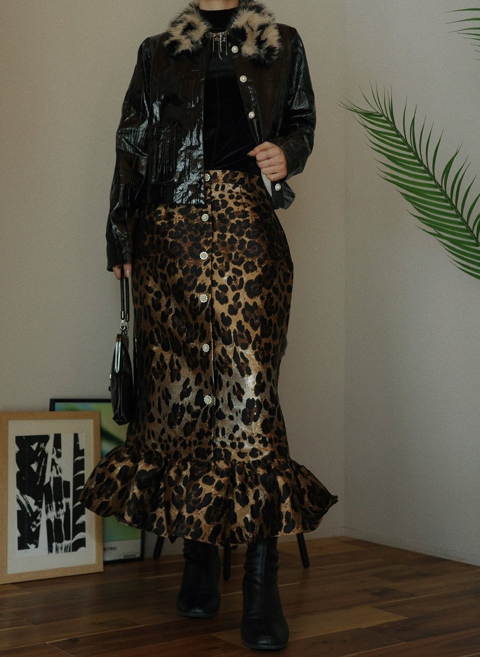 sister jane】Suite Leopard Jacquard Skirt | osrsofficial