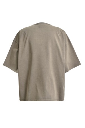 BREATH / newrich wide cropped tee dust