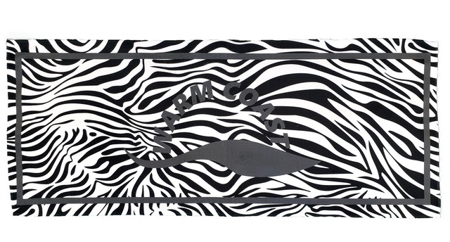 Logo face towel "zebra"【在庫限り】［発送予定：入金確認後1週間以内］