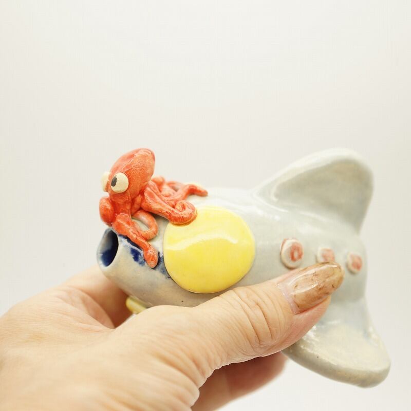 たこのオブジェ 乗り物シリーズ【369（みろく）】 | 沖縄の工芸品