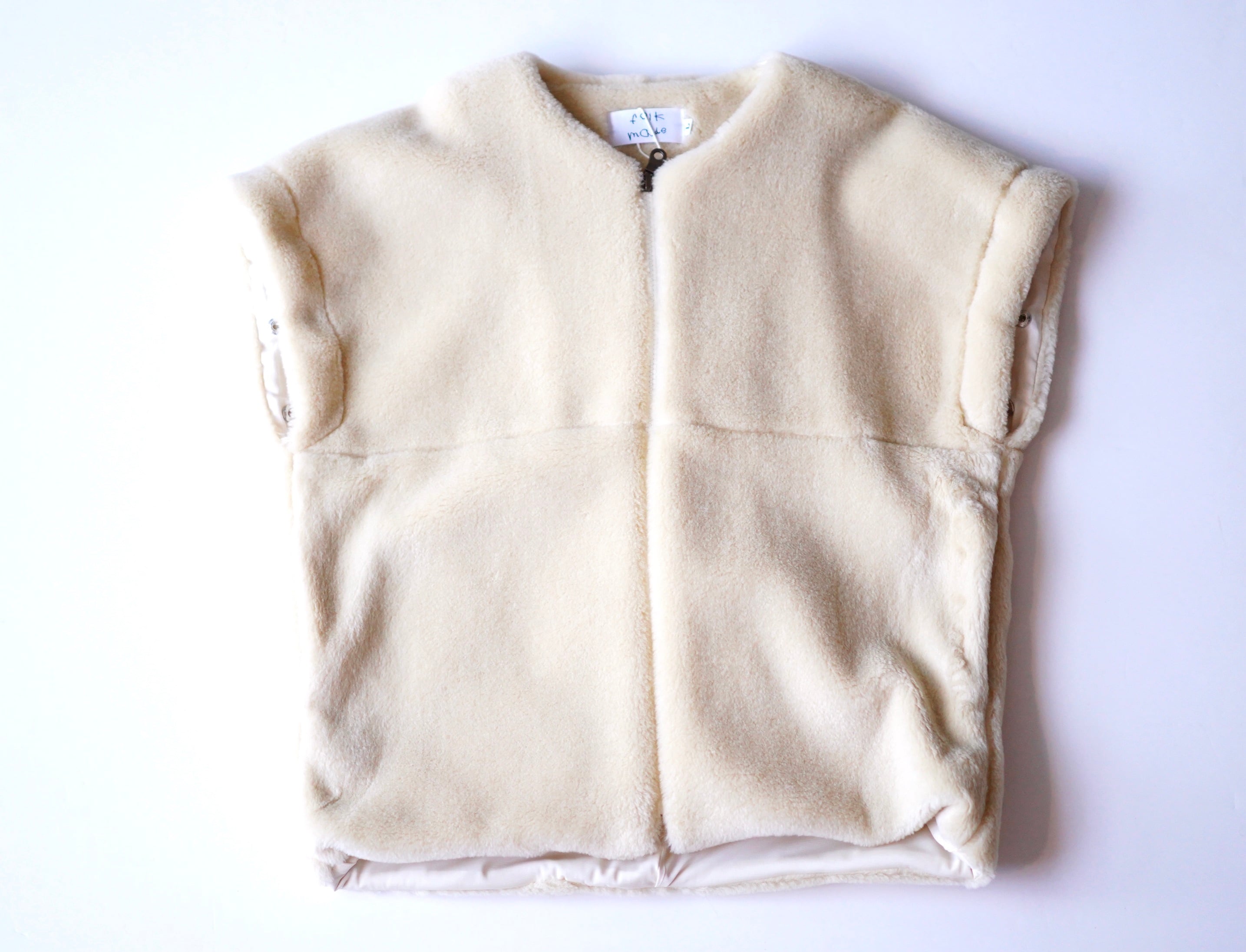boa removable coat（F22AW-024） / コート / ivory / 110 -140 ｛ folk made 22AW ｝ |  世界のちいさな洋服のお店　ピーカブーヤ powered by BASE