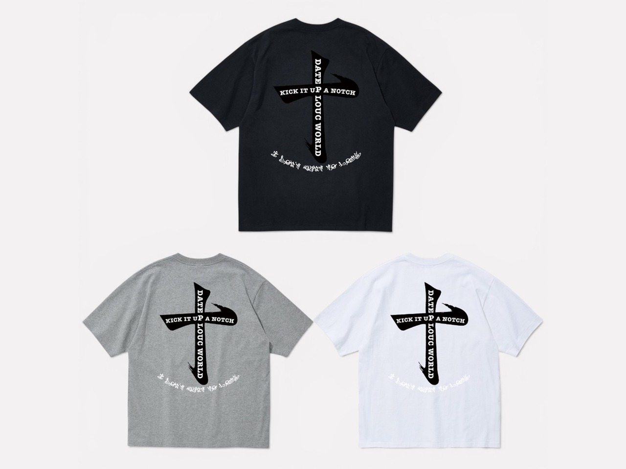 BX CROSS　 S/S Tee / BLACK・WHITE・GRAY　日本製