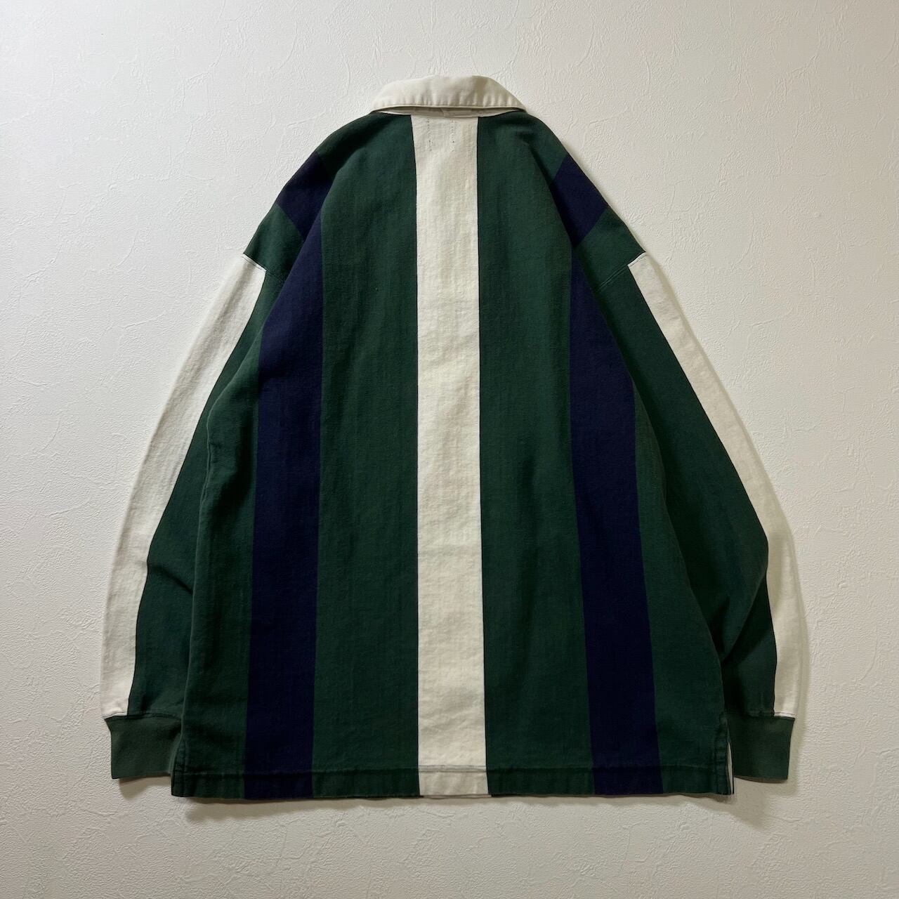 90s OLD GAP 雰囲気系 ストライプ ラガーシャツ プルオーバー ギャップ