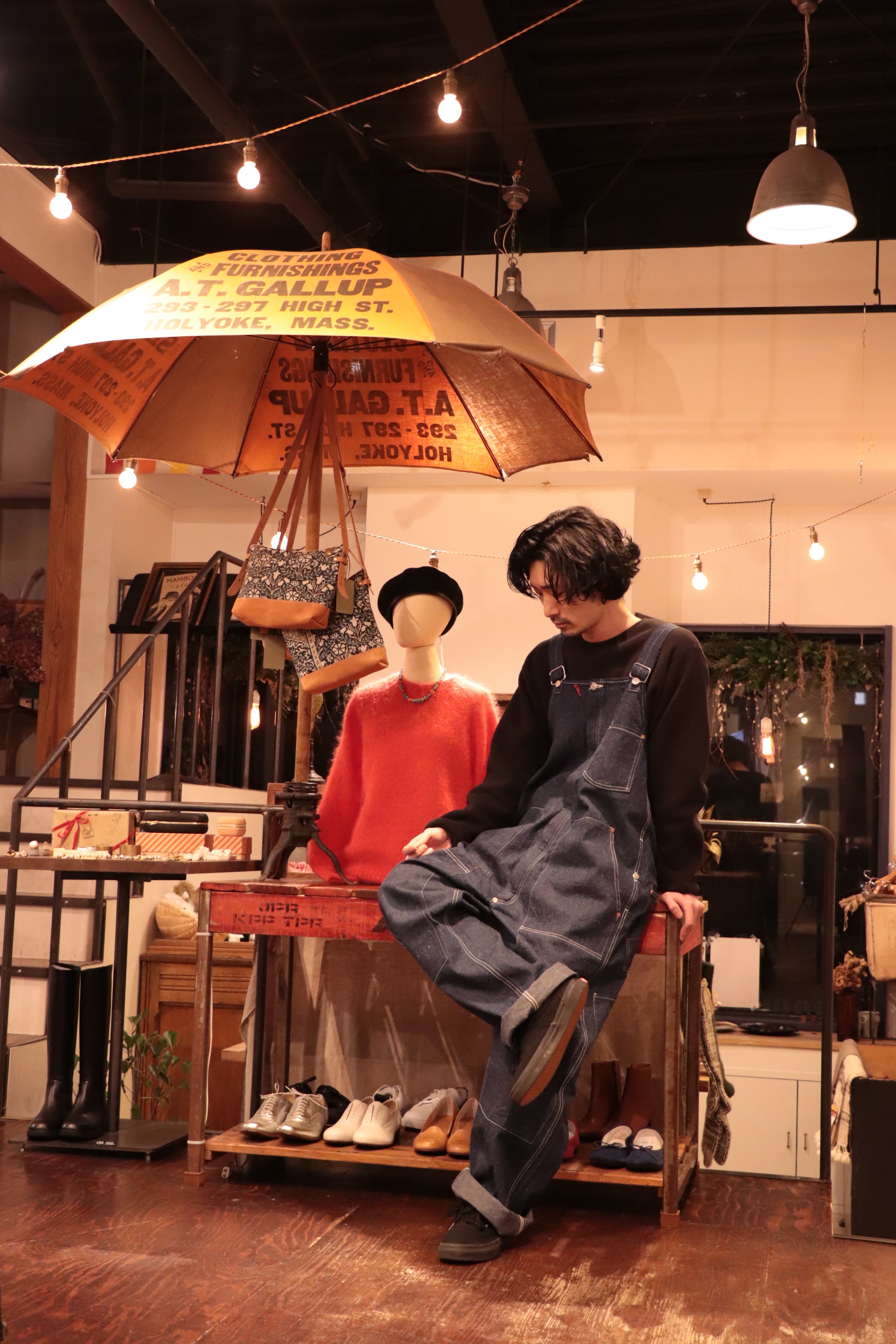 ANACHRONORM/アナクロノーム DOUBLE KNEE OVERALL ONE WASH NM-OV01