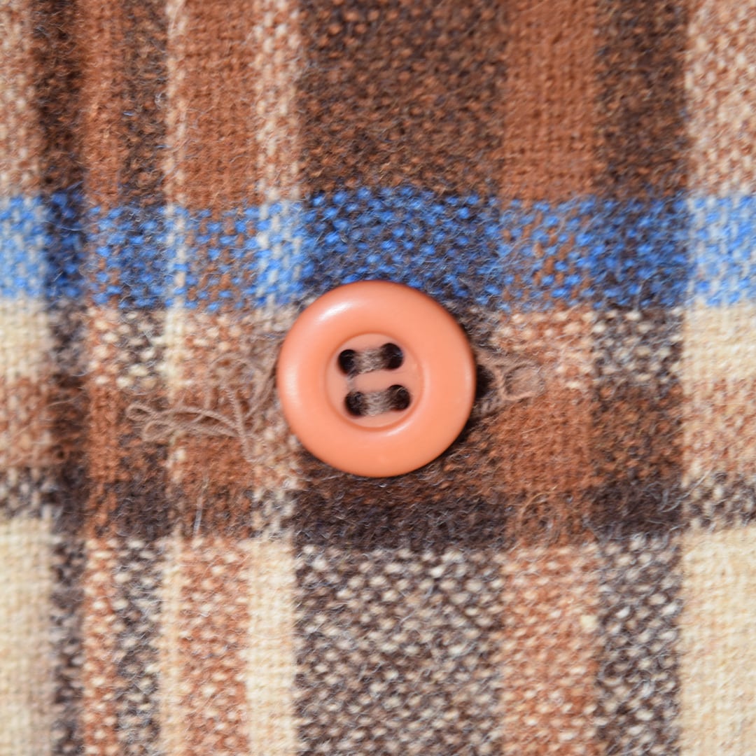 70s ペンドルトン USA製 ヴィンテージウールシャツ オープンカラー