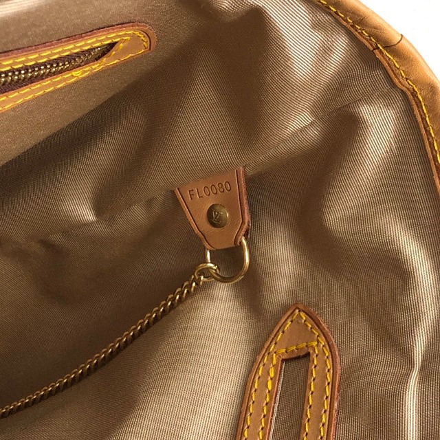 LOUIS VUITTON ルイヴィトン モノグラム トートバッグ ブラウン PVC レザー vintage ヴィンテージ オールド nh8c8s