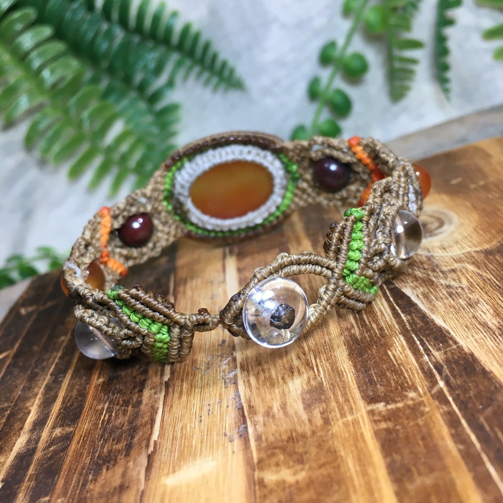 天然石 パワーストーン ブレスレット アンクレット マクラメ