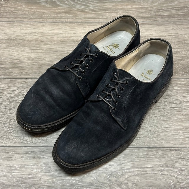 ALDEN 93036 PLAIN TOE SUEDE LEATHER SHOES《9 1/2 D》