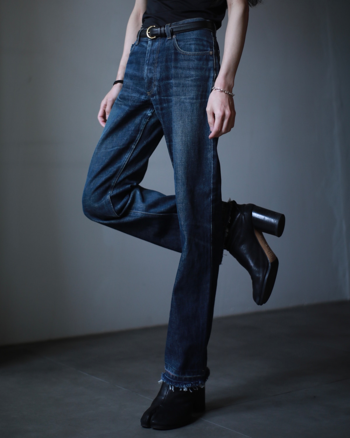 1990s HELMUT LANG PRODUCED In 1999 straight denim pants -8386  