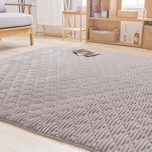 【在庫処分】アイリスプラザ カーペット ラグマット ラグ 洗える 滑り止め 190×240 3畳 抗菌 防ダニ 長方形 フランネルラグ おしゃれ かわいい グレージュ