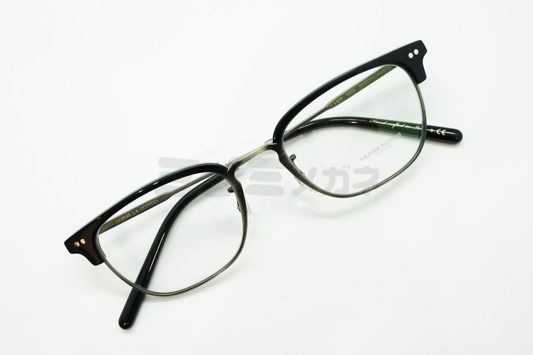 極美品□OLIVER PEOPLES オリバーピープルズ OV5468 KESTEN ハーフリム メガネ 眼鏡 アイウェア ブラック ガンメタリック 49□19-145 ケース付き イタリア製 メンズ ヴィンテージライクなアメリカのメガネ ｜OLIVER PEOPLES（オリバー