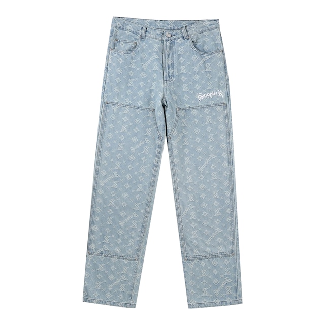 【SUPPLIER】MONOGRAM DENIM PANTS