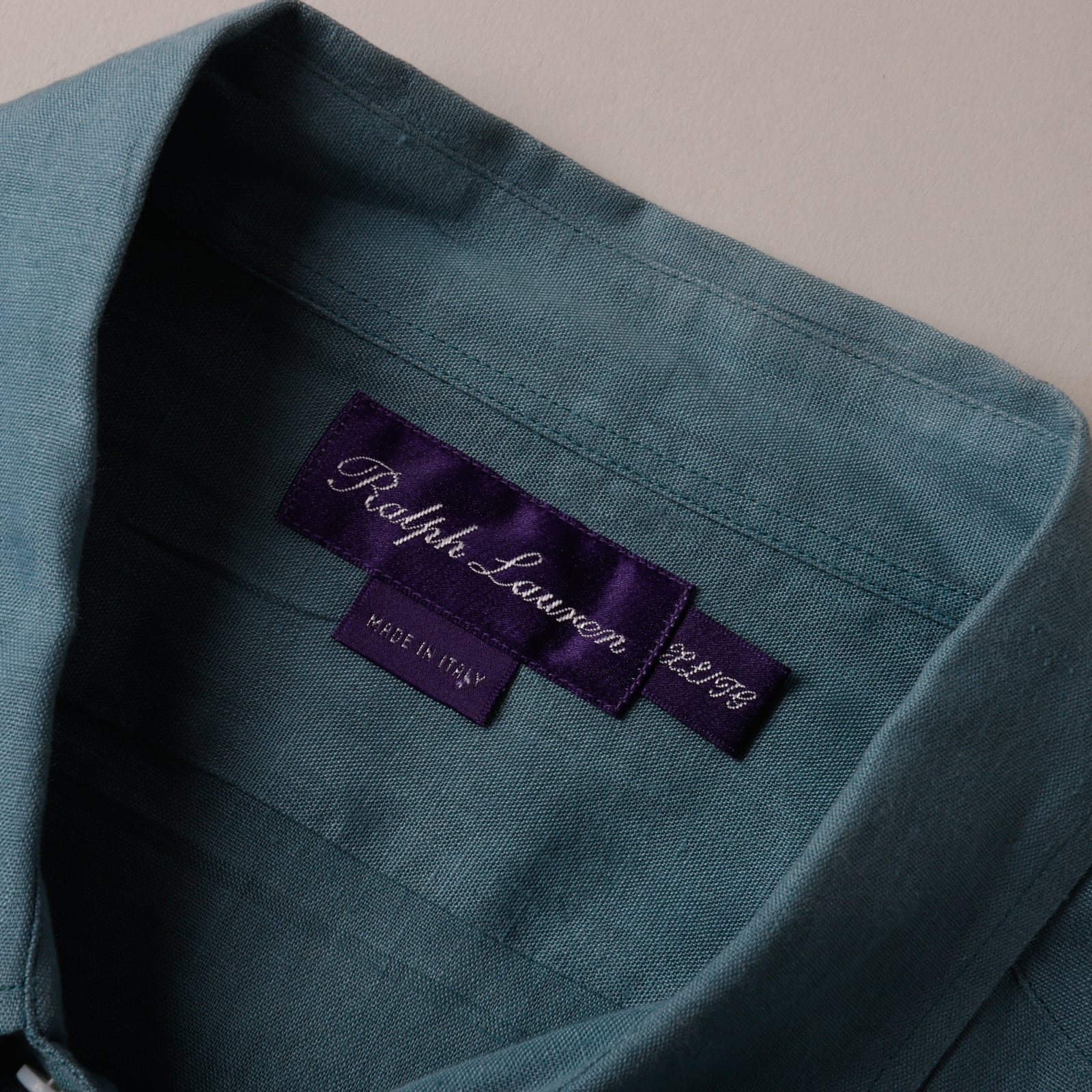 定価10万】Ralph Lauren Purple Label special linen shirt made in