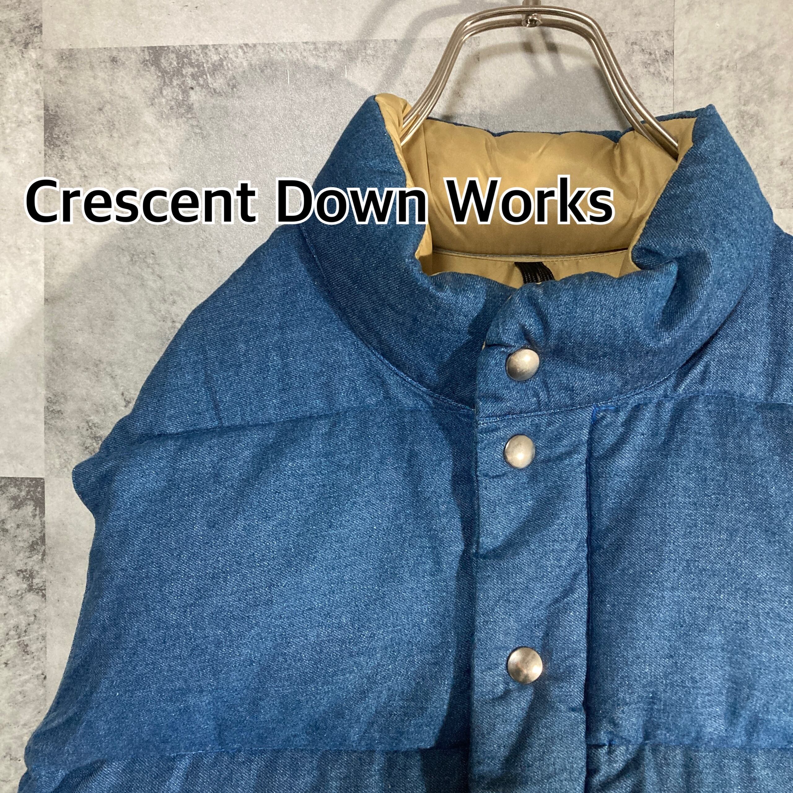 Crescent Down Works ダウンベストS ウールツイード USA製 Crescent Down Works ダウンベストS ウールツイード USA製